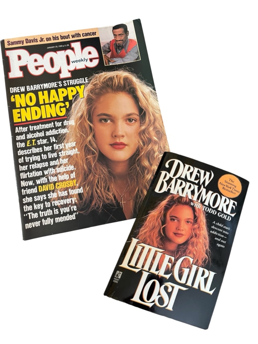 Drew Barrymore Little Girl Lost Out of Print Book + 1990 People Magazine Memoir